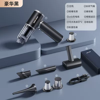 Car vacuum cleaner, wireless charging, for Tozsoranlar - 925-handheld-vacuum-cleaner-with-brushed-dual-ball-bearing-motor