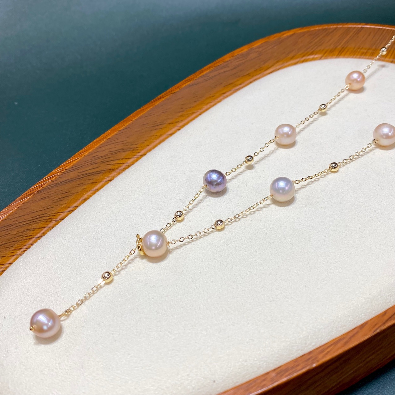 Freshwater Pearl Copper Gold Plated Simple Style Classic Style Plating Round display picture 4