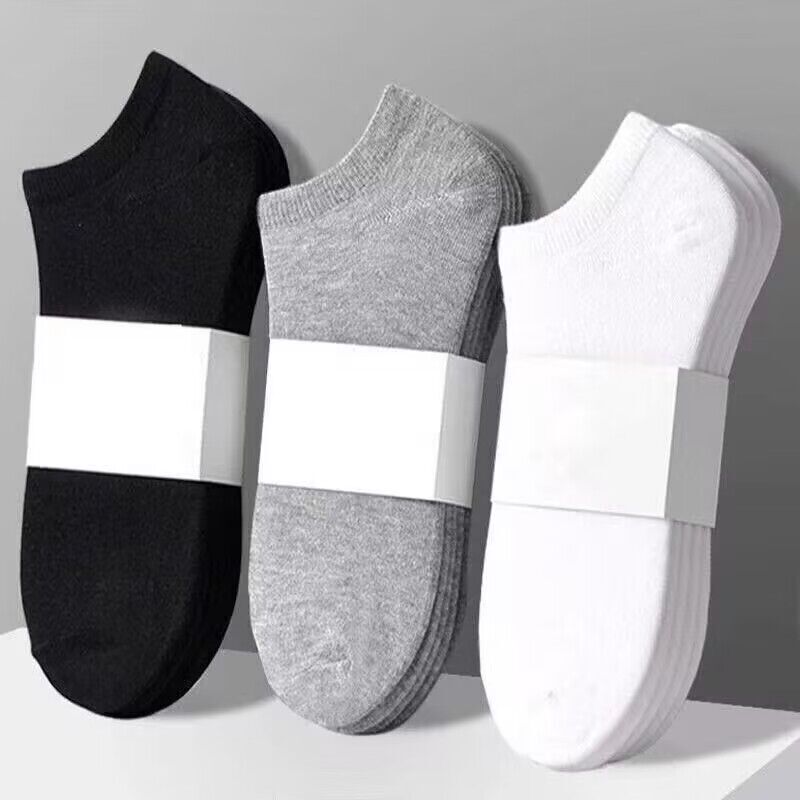 5 pairs of socks men's socks deodorant sweat-absorbent short socks summer Four Seasons low-top sports men's low-cut ankle socks students