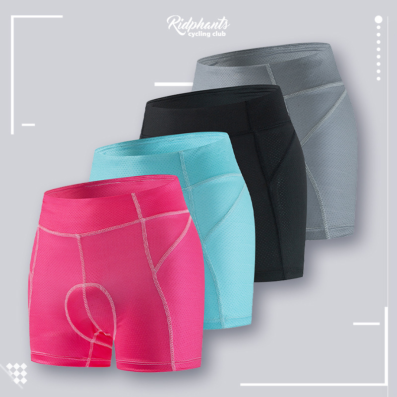 Women's Mountain Bike Silicone Cushion Cycling Pants Underwear Road Bike Quick Dry Spinning Bike Riding Shorts