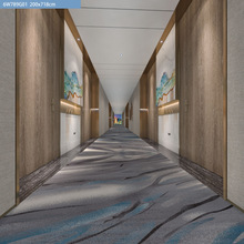 定制走廊地毯酒店宾馆走道阻燃地毯蓝色灰色耐脏抗污防霉防火地毯
