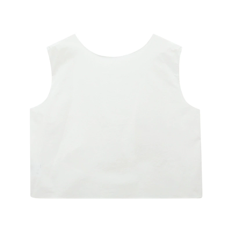 Love and Nancy Thirteen Lines 2025 Summer Korean Style Sleeveless Skin Friendly Strappy Commuting Versatile Irregular Shirt 22370