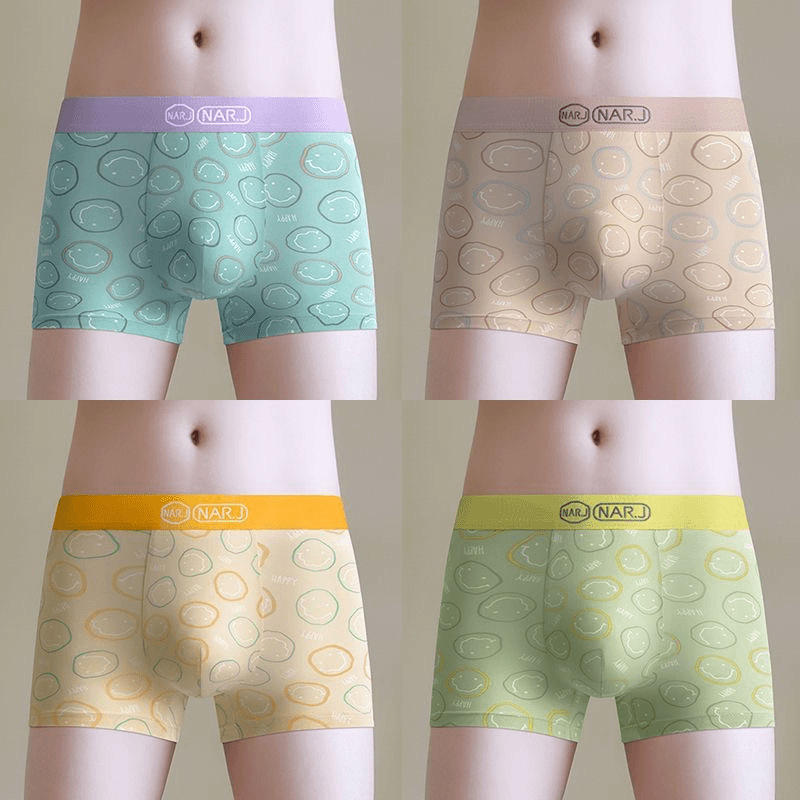 【Combo Pack, Can Be Shipped on Behalf】Men's Underwear Summer Ice Silk Antibacterial Shorts 2026 New Model Genuine High-End Men's