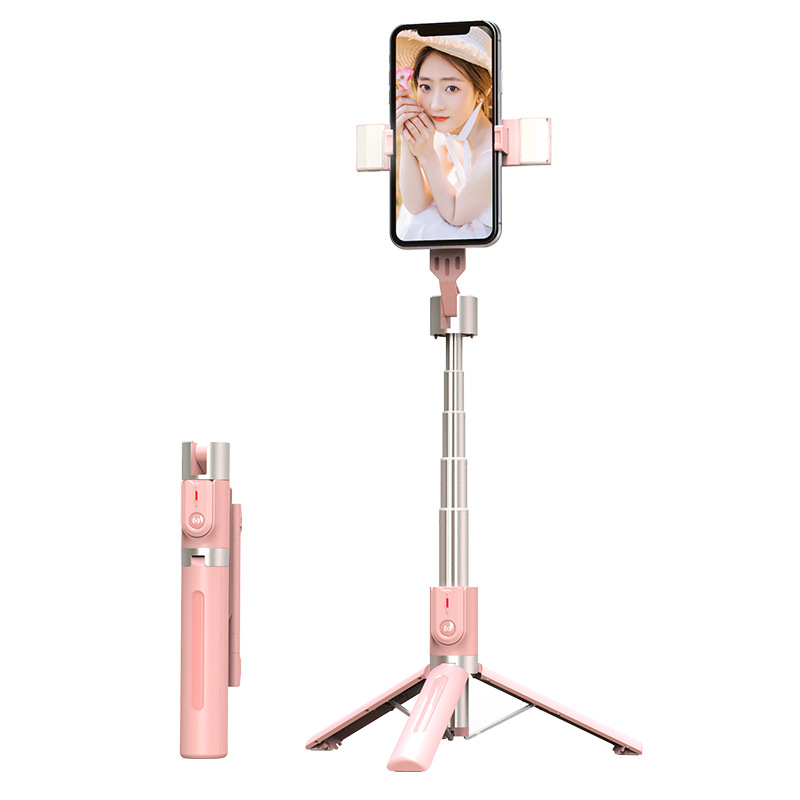 New Bluetooth Selfie Stick Integrated Live Stand Beauty Fill Light Live Tripod Desktop Stand P Sequence