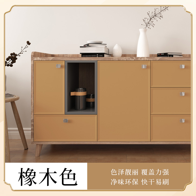 Pintura de madera acuosa negra renovación de muebles antiguos auto-brillado pintura de cambio de color blanco impermeable verde barniz transparente pintura de madera