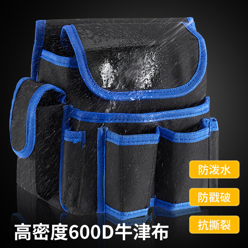Bolsa de herramientas para ferretería de obras de construcción, bolsa de trabajo para trabajos en altura, bolsa de herramientas especializada para cintura, bolsa de cinturón multifuncional.