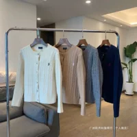 Кардиган Ralph Lauren в стиле old money, женский вязаный свитер с длинными рукавами и круглым вырезом, осенне-зимняя повседневная куртка-поло
