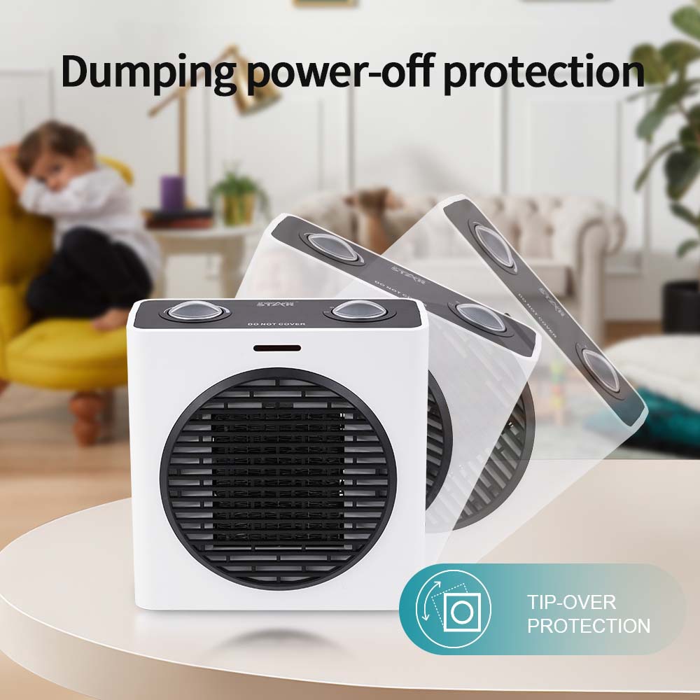 Winningstar transfronterizo 1500W calentador de pies de calentamiento rápido doméstico protección contra sobrecalentamiento calentador calentador de temperatura constante inteligente