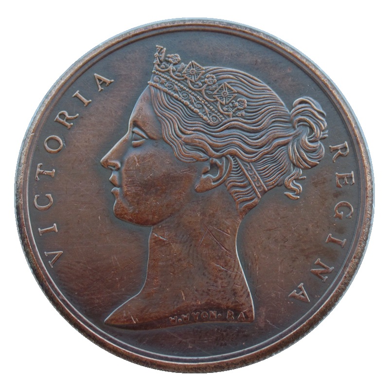 工場価格直販香港1842外国コピー紫銅記念貨幣