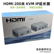 200M IP KVM Extender�W�����L����USB�I��� ���ӽ��Q�C IR �h��