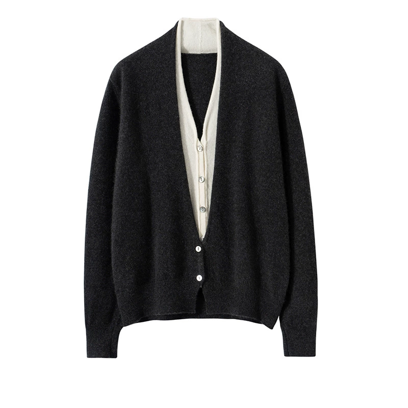 Cashmere cardigan, demi-season knitted set, sweater, jacket, 2024 years, direct factory sales