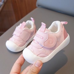 赤ちゃんの靴の女の子の歩行靴2025春と秋の機能乳幼児の男の子の柔らかい底の滑り止めネットの女性の子供靴