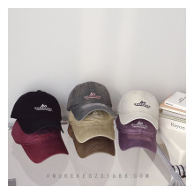 韩系时髦儿童棒球帽子 休闲百搭男女童刺绣遮阳帽水洗软顶鸭舌帽