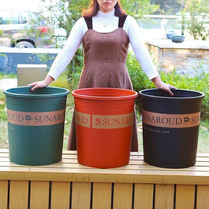 Plastic Flower Pots 7-Gallon Extra-Large Pots, Super Large Flower Pots, Special Price, Thickened Gallon Pots