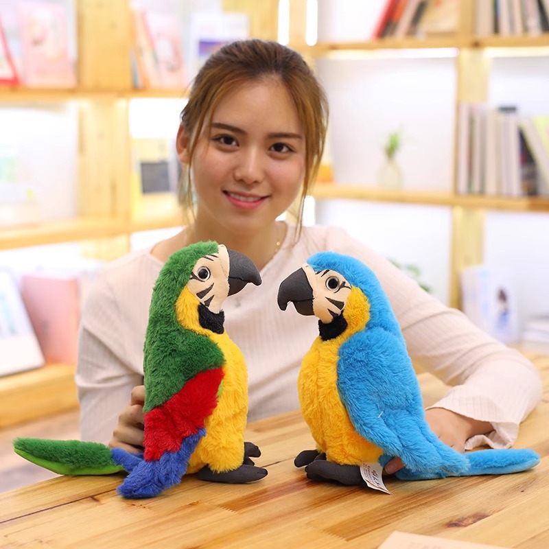 Juguetes de peluche de guacamayo de simulación al por mayor