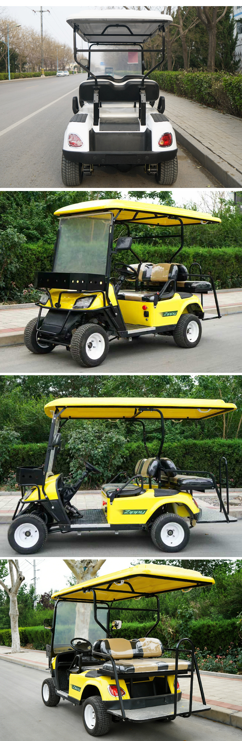 Electric Sightseeing Car 4-Seater 6-Seater Tourist Car for Scenic Spots Hotel Resort Shuttle Car Golf Cart