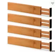 抽屉隔板竹制伸缩分隔段厨房餐具断格板定制阻断板分隔板收纳