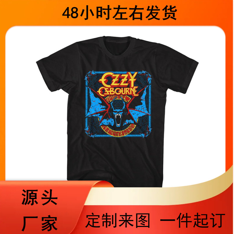 Ozzy Osbourne Ozzy Osbourne Metal Rock Godfather Rock Band Loose Men's T-Shirt