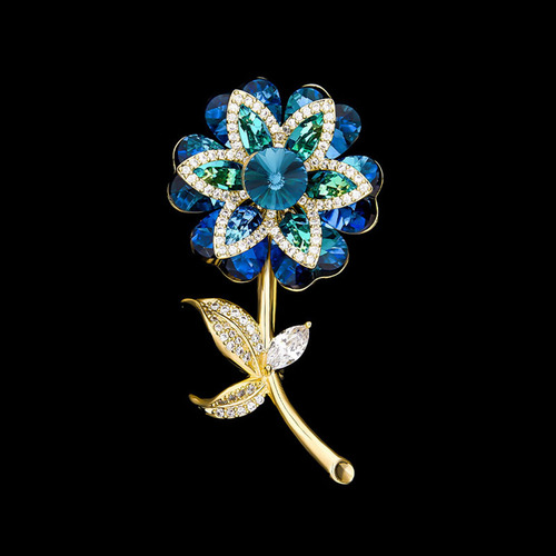 New Exquisite Brocade Pin for Women, High-End Chanel-style Hairpin with Unique and Refined Embellishment, Elegant Accessory for a Graceful Look