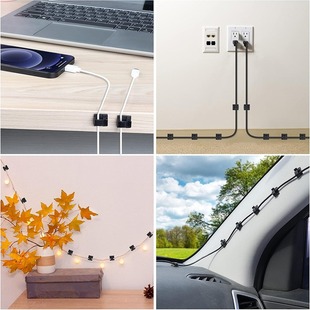 Cross-Border Hot-Selling New Style Simple and Easy to Install Lamp with Wiring Cable Buckle Cable Network Cable Fixed Cable Card