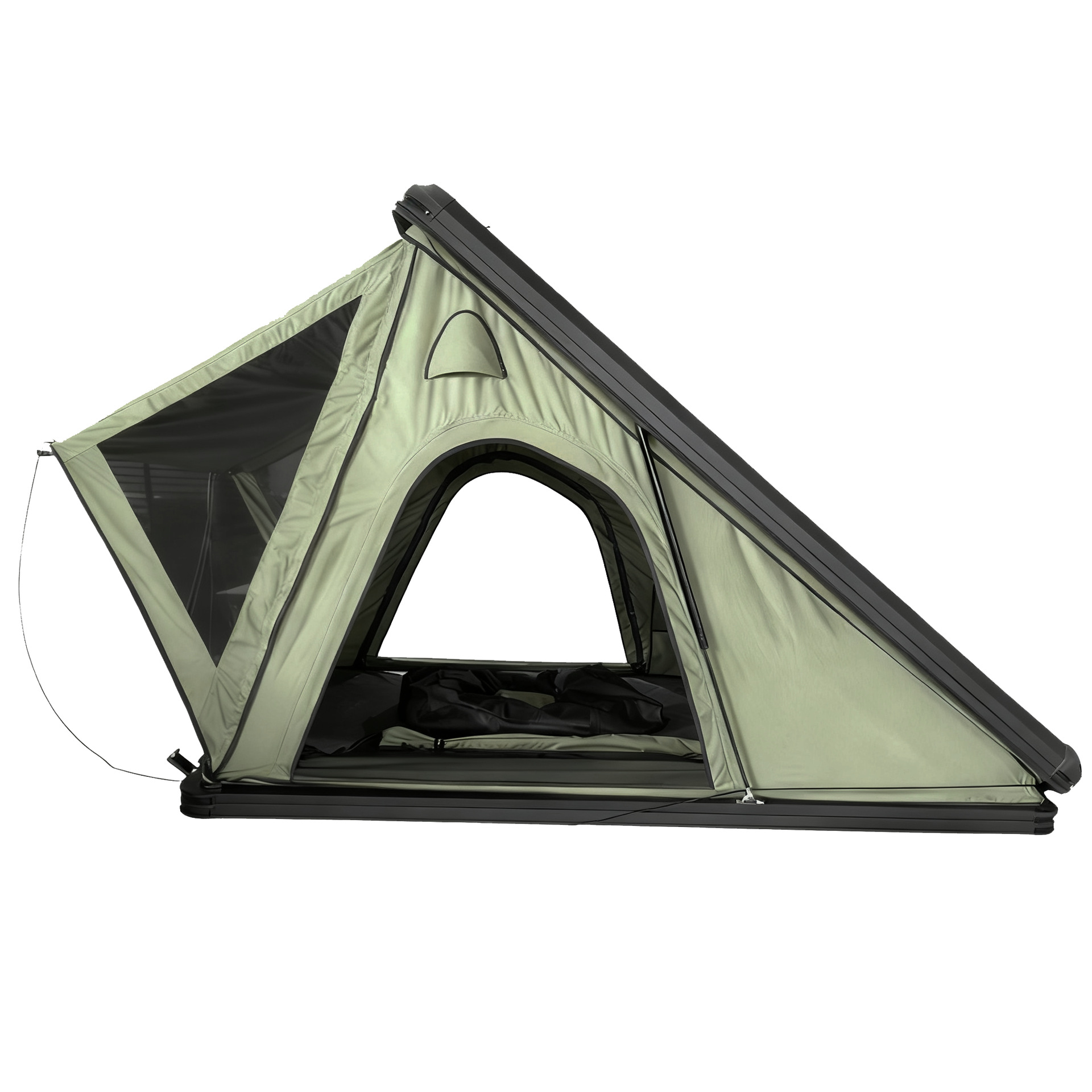 Tienda de techo triangular de aleación de aluminio a prueba de lluvia al aire libre sin construcción de techo duro de garaje de carretera dura