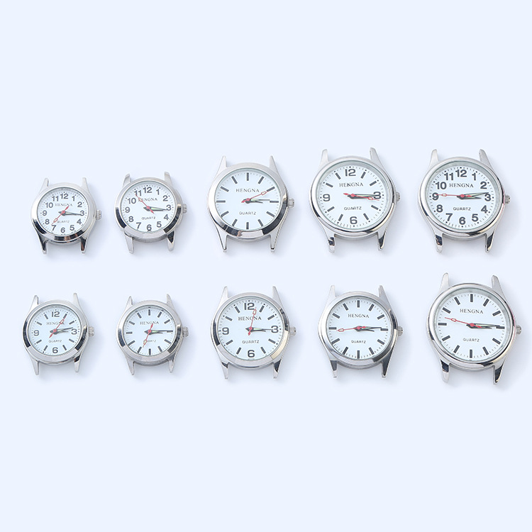 Henna All-Steel Calendar-Free Waterproof Watch Head 12/14/22.07/26.5/27.5/28.5 Black and Red Stopwatch Head