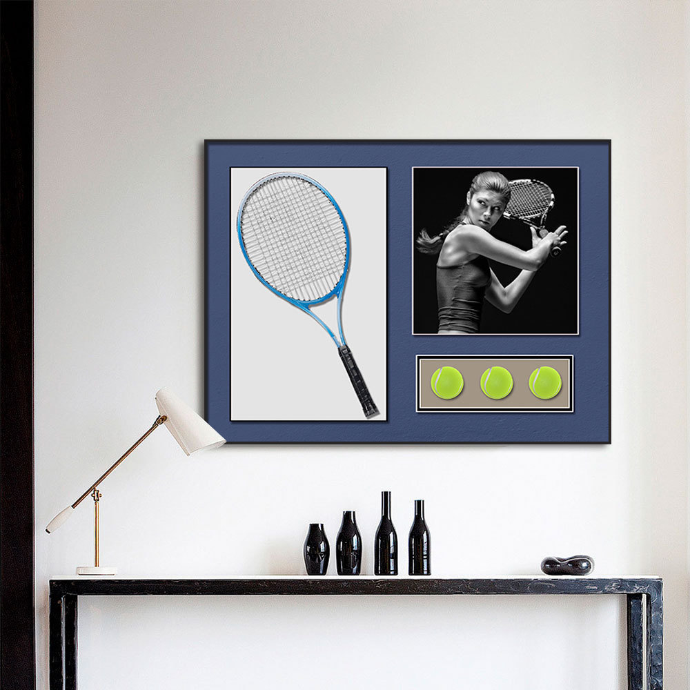 Tenis colgante pintura sofá Fondo pared tenis real pintura decorativa pasillo de alta calidad dormitorio pasillo colgante pintura