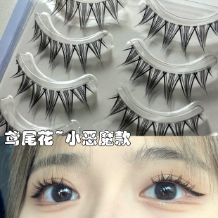 Lodo Iris False Eyelashes Women's Natural European and American Simulation Repeatable COS Whole One-Piece Cartoon Eyelashes