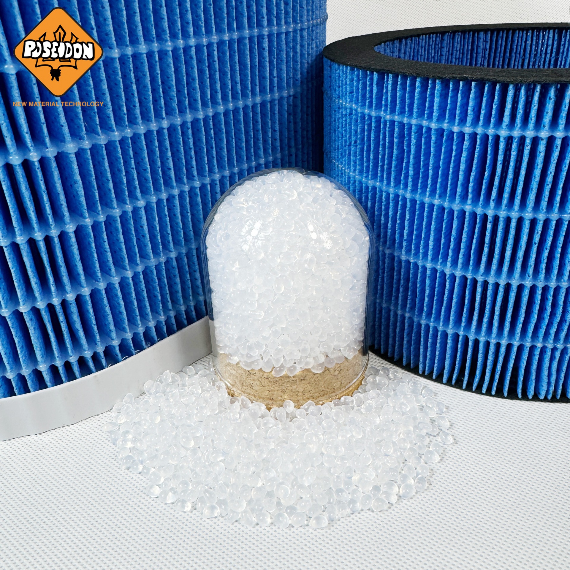 PO热熔胶用于加湿过滤器/空气过滤器耐水低VOC低气味聚烯烃热熔胶