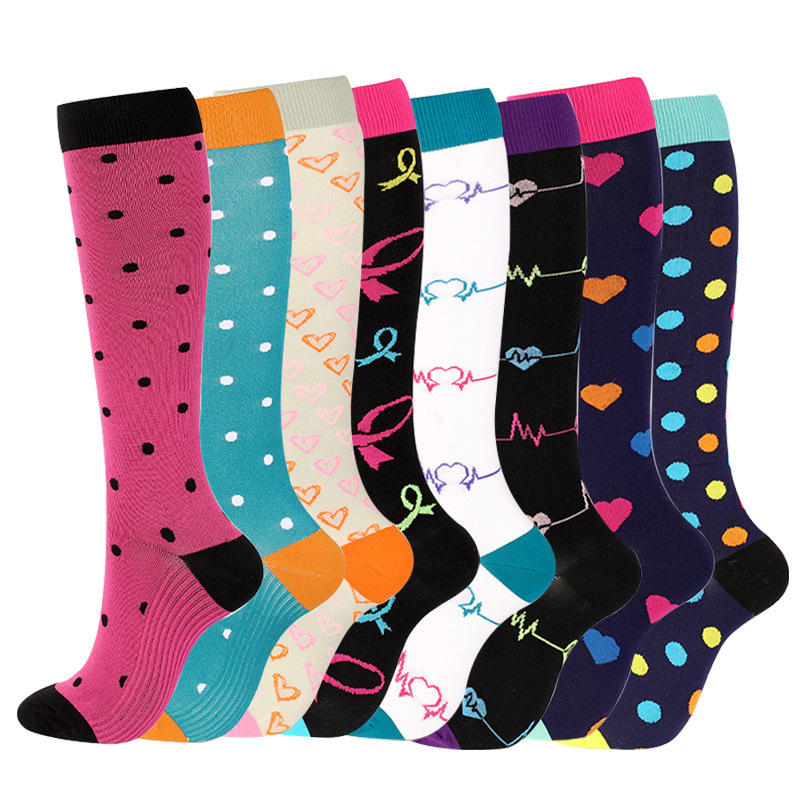 European and American New Sports Pressure Socks Amazon Valentine's Day Ski Socks Elastic Socks Sports Socks Compression Socks Shallow Socks