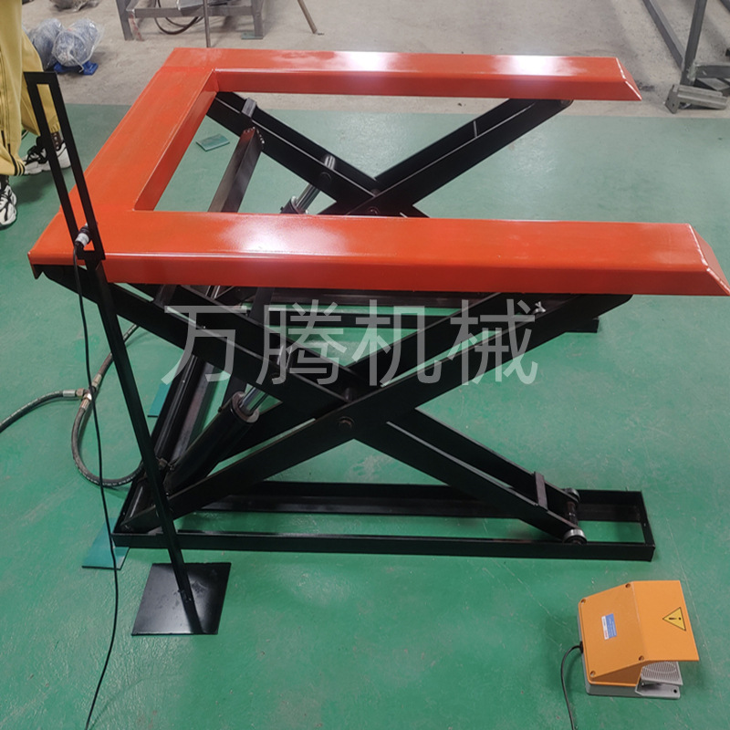 剪叉式液压升降平台承重2吨自动检测升降U型E型免挖坑升降平台