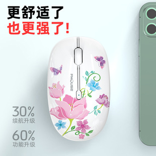 Tiger Cat M101 laptop office cute girl cartoon Amazon Bluetooth Dual-mode wireless mouse cross-border