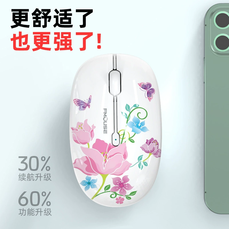 Тигр Кот M101 ноутбук Офис милая девушка мультфильм Amazon Bluetooth Двухрежимная беспроводная мышь трансграничная