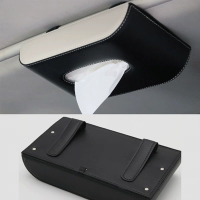 Hanging Sunroof Tissue Box, Car — Car tissue box/set - black-hanging