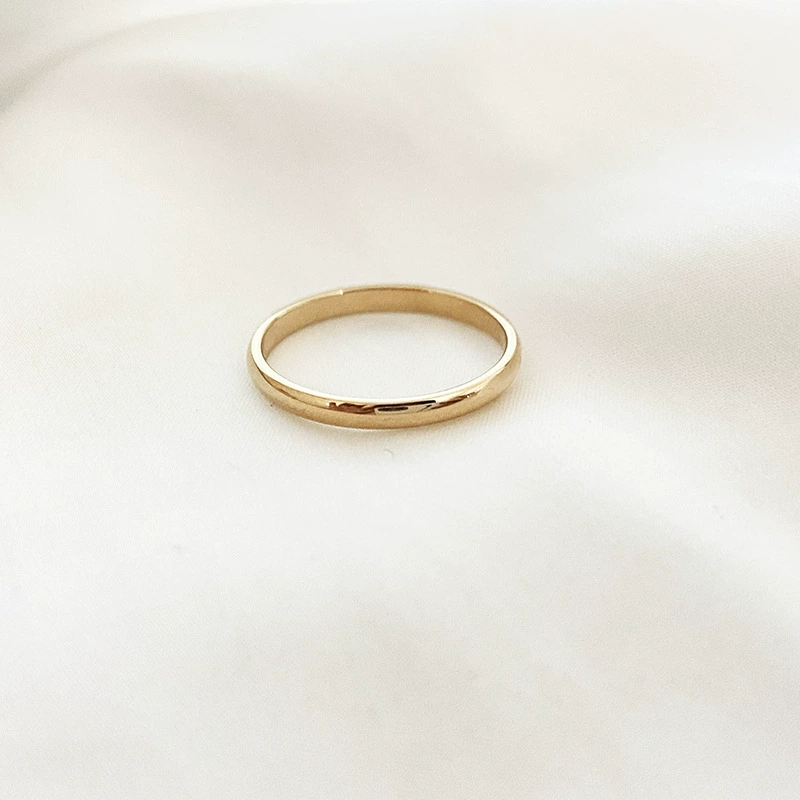 Серебряное кольцо из нержавеющей стали для любимого, ювелирное изделие, 2 мм, простой и элегантный дизайн, на указательном пальце, оптовая продажа