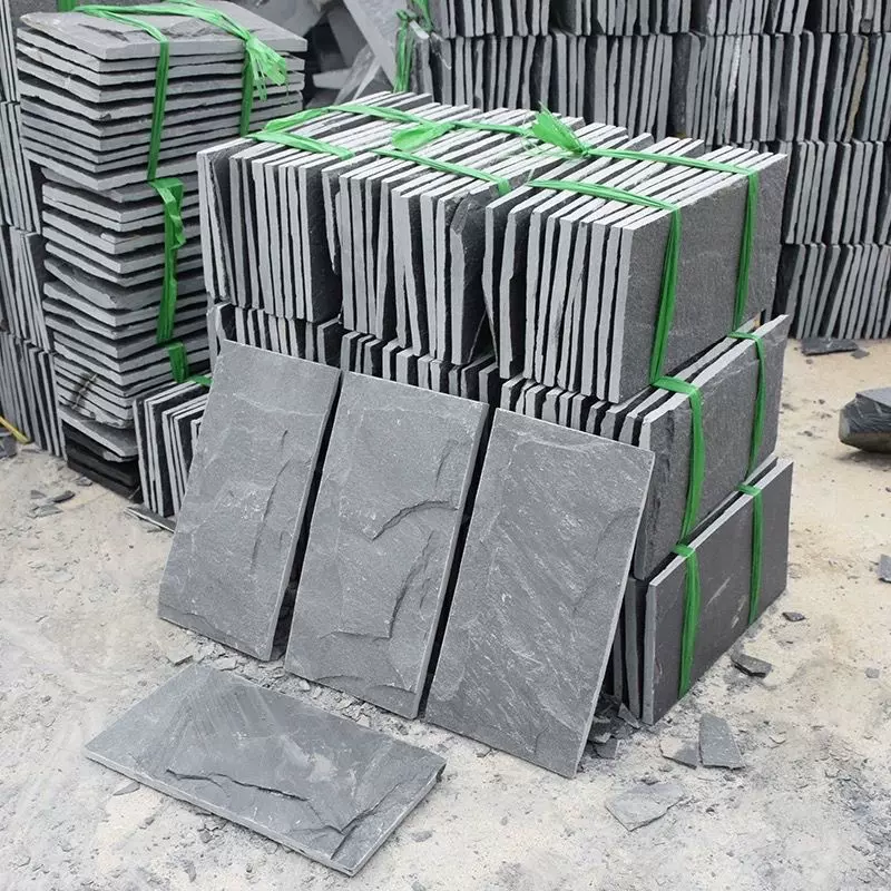 蘑菇石外墙文化石青石板别墅庭院外墙砖室内背景墙仿古板岩围墙砖