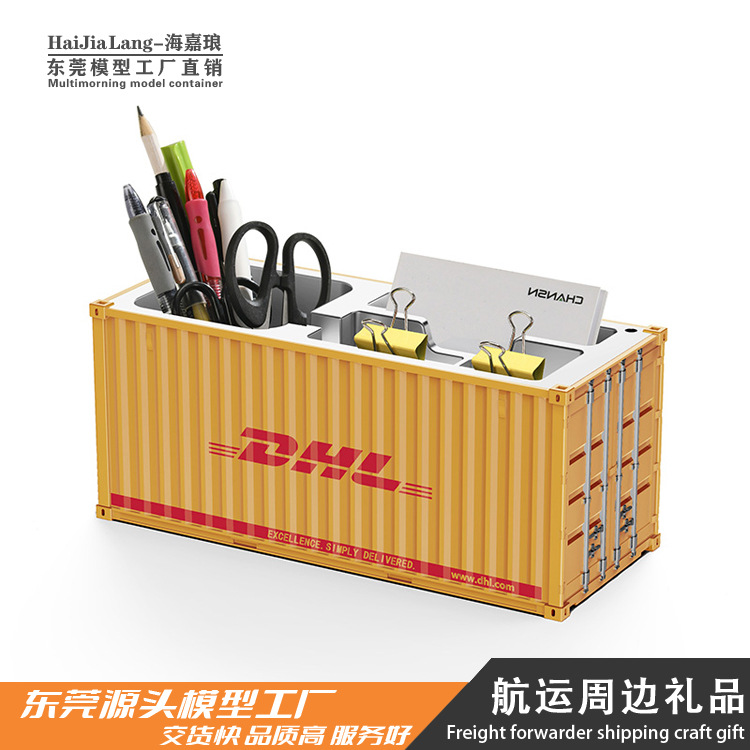 1:30 Mini simulación modelo de contenedor logotipo personalizado escritorio de oficina tarjeta de presentación portalápices caja de almacenamiento