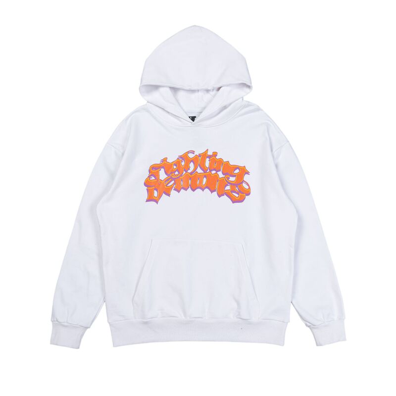 2025 Fall/Winter New V@LONE Letter Logo Graffiti Hand-drawn Large V Letter Print Hooded Sweatshirt Wholesale