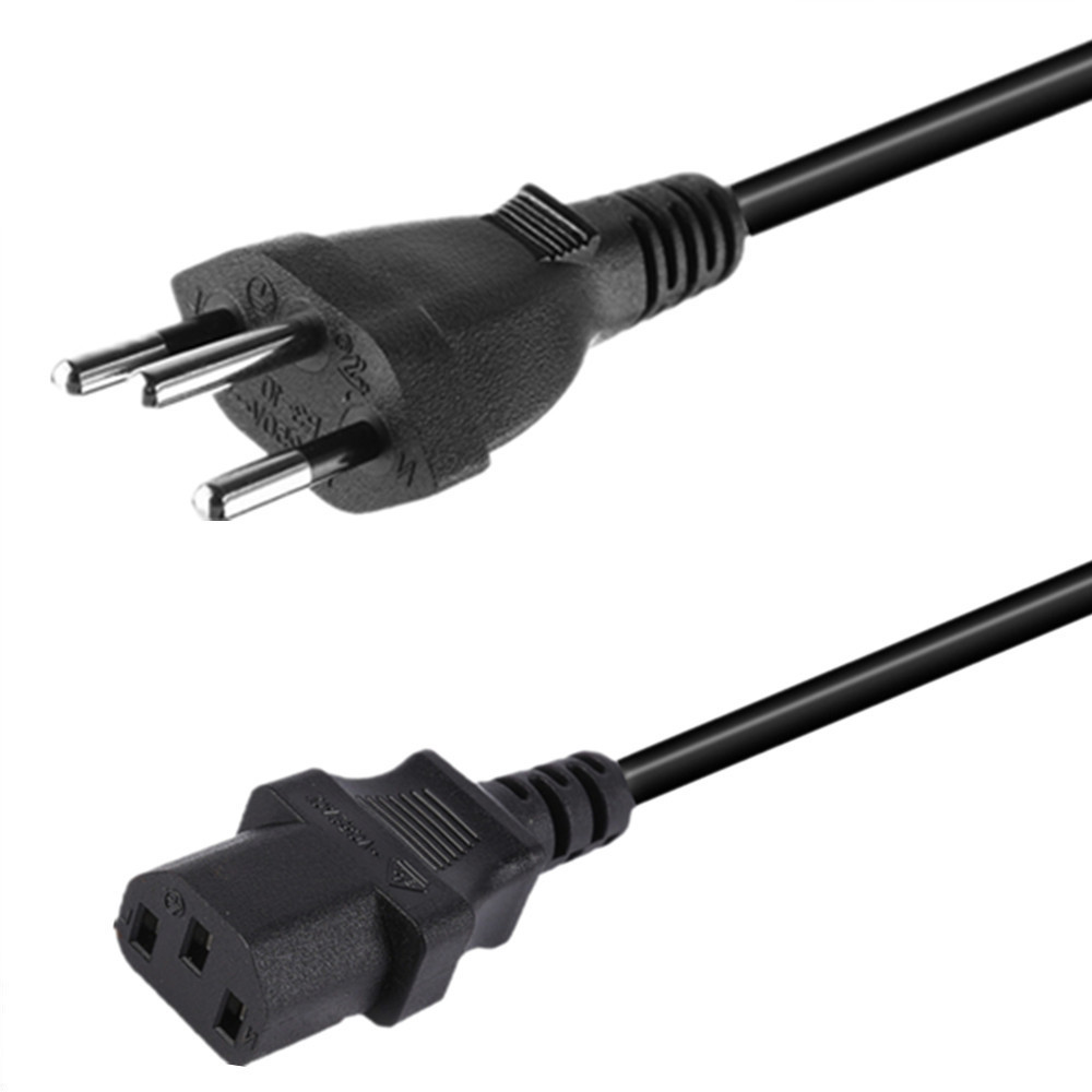 直销SEV 瑞式电源线瑞士插头线 瑞士规三插品字尾 3芯1.5米电源线