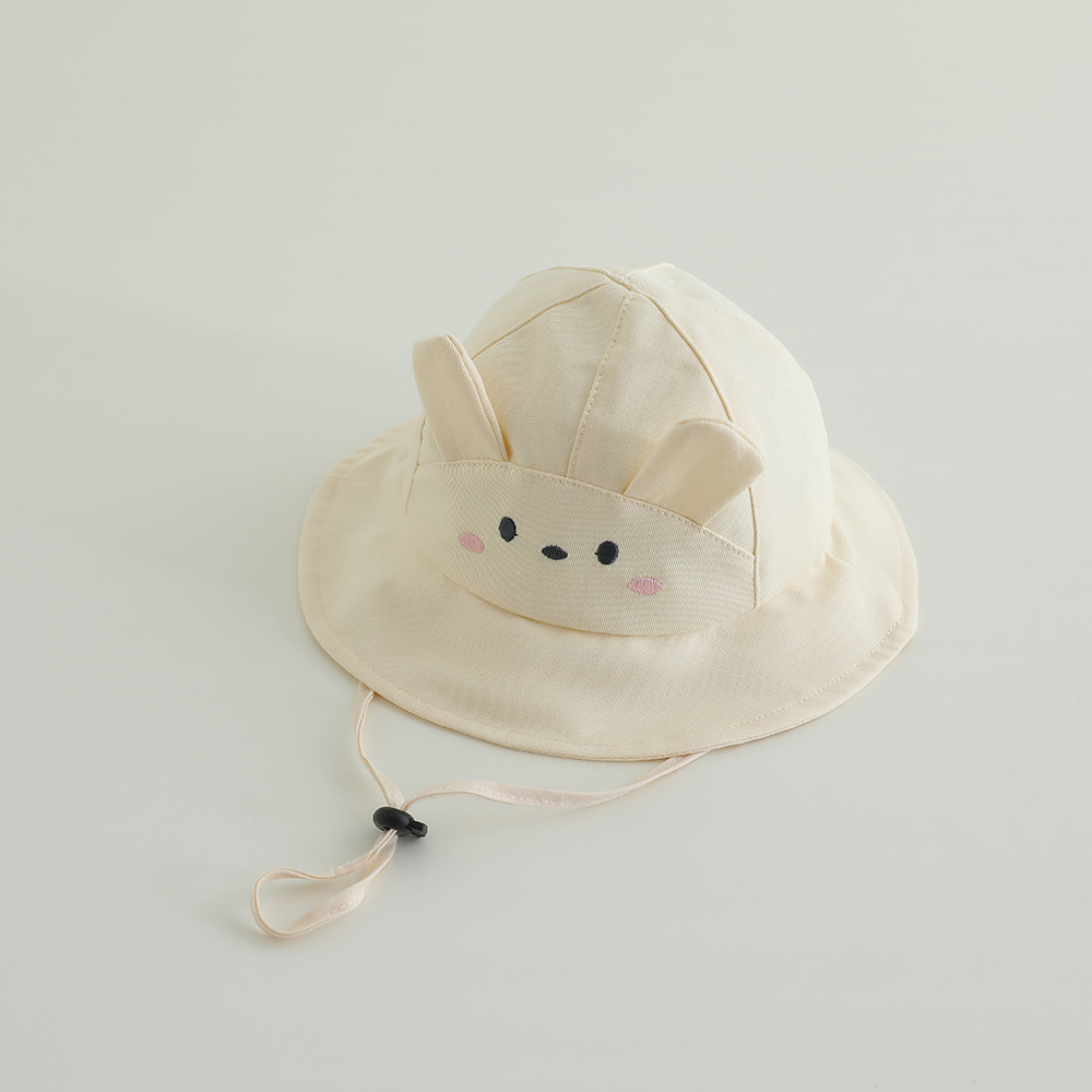 Sombrero para el sol para bebés, estilo lindo de verano, niña, sombrero para el sol de algodón fino, sombrero de pescador de protección solar para bebés y bebés
