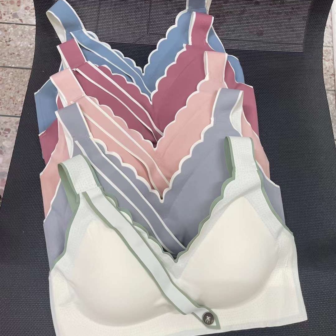 Nuevo chaleco de alta calidad sin marcas de la espalda de mujer sin anillo de acero yoga pull bra ropa interior deportiva mujer al por mayor