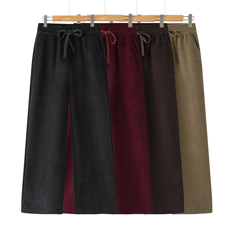 2026 Autumn Hot-Selling Gemstone Plaid Wide-Leg Pants for Middle-Aged and Elderly Women, High-Waisted Drawstring Loose Straight-Leg Pants for Moms 2026 Autumn Hot-Selling Gemstone Plaid Wide-Leg Pants for Middle-Aged and Elderly Women, High-Waisted Drawstring Loose Straight-Leg Pants for Moms