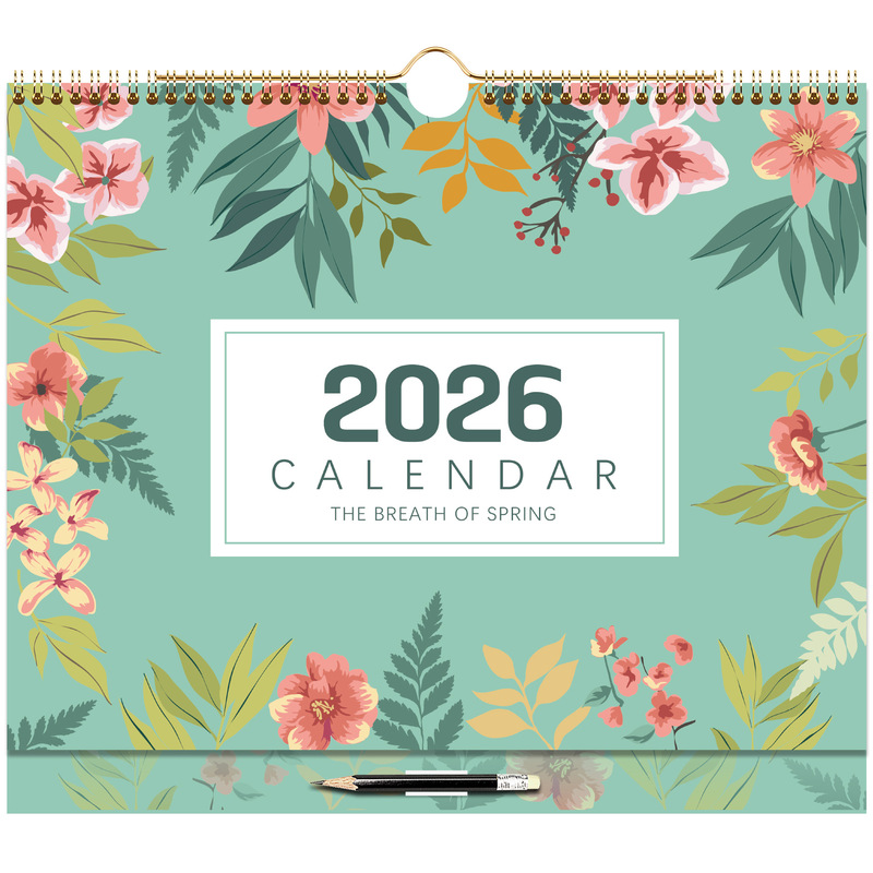 2026外贸挂历跨境英文挂墙日历亚马逊月历海外月计划表日程本定制|undefined