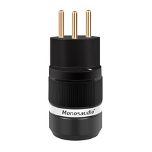 Monosaudio MS150G 24k镀金瑞士3针插头 HIFI 电源插头CH电源插头