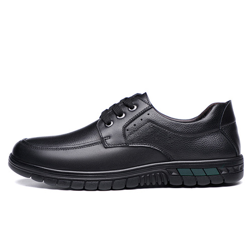 Men's genuine leather shoes  new soft sole, soft surface and velvet men's shoes, business casual men's middle-aged and elderly dad's shoes