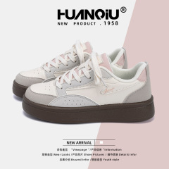 ユニバーサルレディースシューズ厚底増加白靴女性 ZHQ68299 夏の新しい女性の靴韓国スタイル学生通気性スニーカー