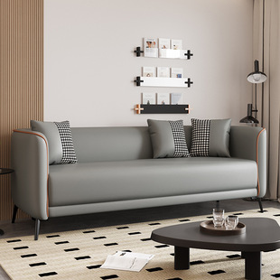 Simple Two-Person Three-Person Living Room Sofa Sofa Small Apartment Rental Apartment Sofa Lounge Area Reception Office