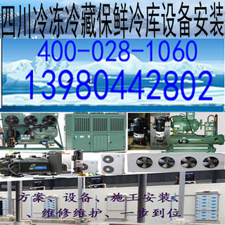 四川成都自贡攀枝花冷藏保鲜冷库低温冷冻库设备机组安装公司价格