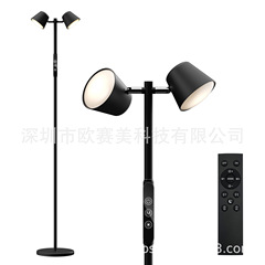 国境を越えたアマゾンLEDダブルヘッドフロアランプパソコンオフィスの柔らかい目のリモコンタッチLEDフロアランプ