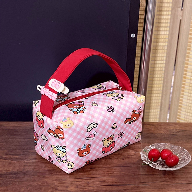 化粧品バッグコレクション猫便利な化粧品バッグ旅行トイレタリー収納袋立体ハンドバッグ大容量|undefined
